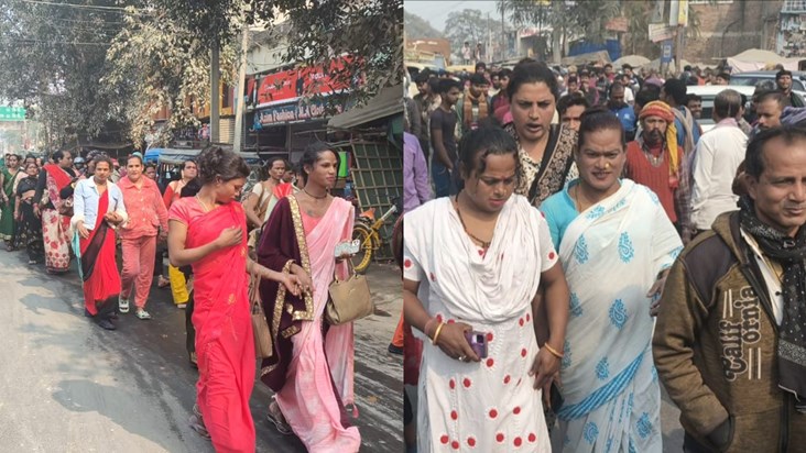 Anger of eunuchs erupted in Samastipur, massive vandalism to