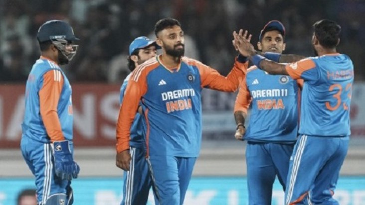 Varun Chakraborty shines amid India's defeat in Rajkot, wins Varun Chakraborty shines amid India's defeat in Rajkot, wins