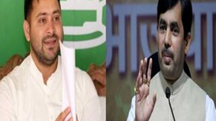 Shahnawaz's taunt on Tejashwi Yadav's Mai Bahin Maan scheme