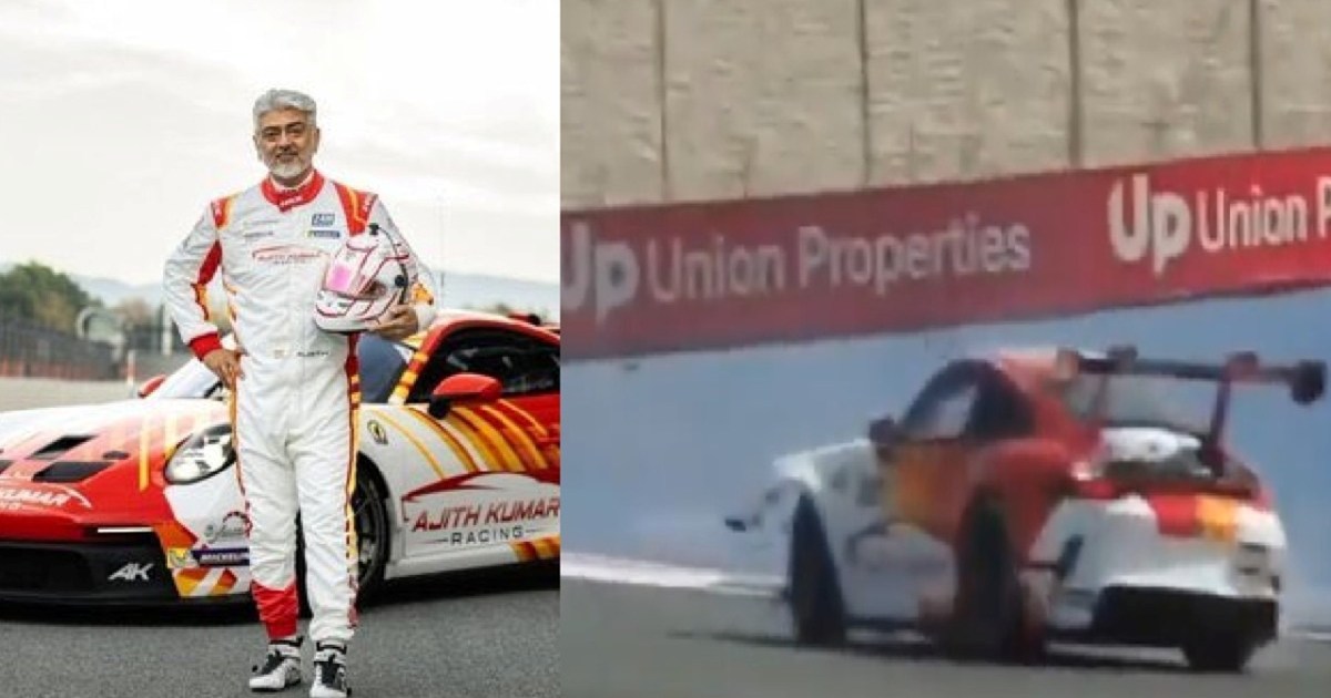 Ajit Kumar's racing car has a terrible accident, the testicl