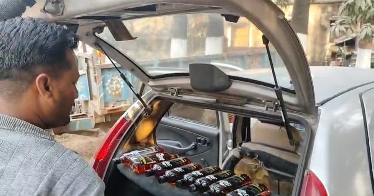 Jharkhand's liquor smuggler arrested in Nawada, huge amount 