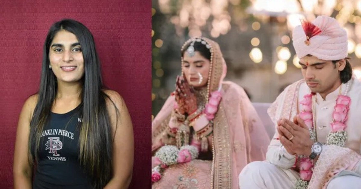 What is the qualification of Golden Boy Neeraj Chopra's wife