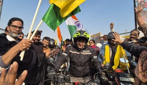 Prashant on byke raily