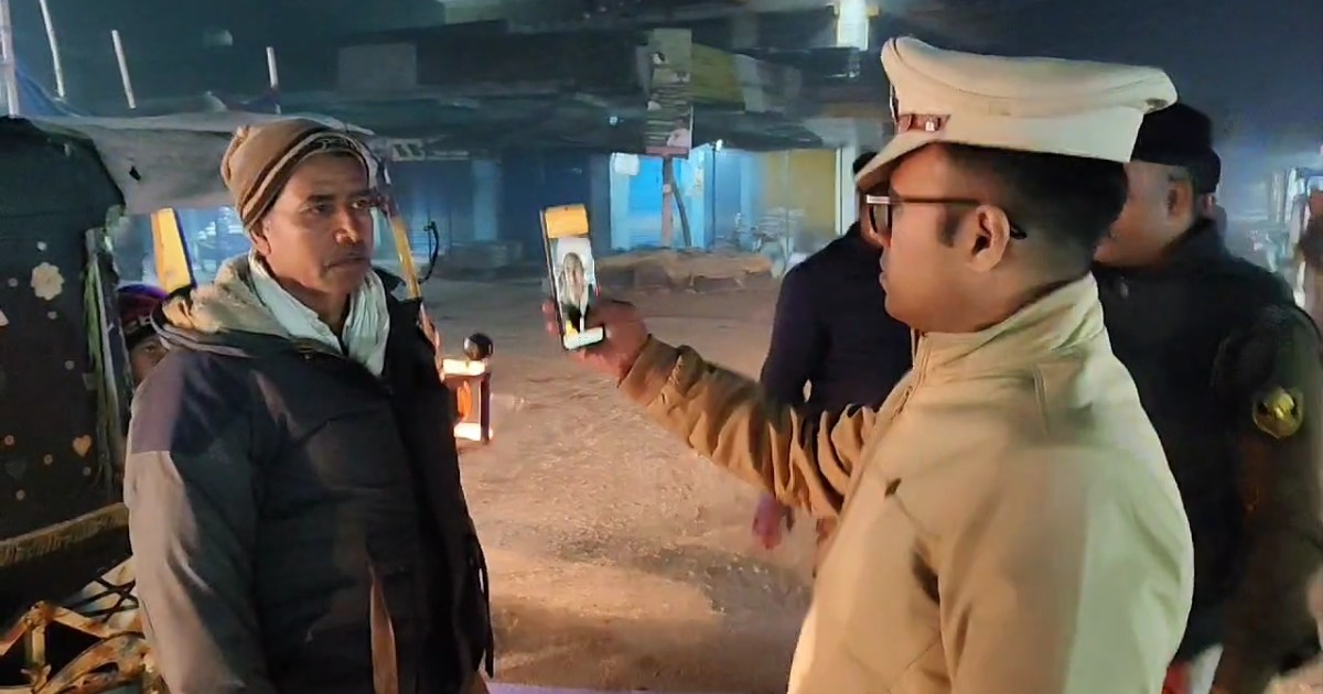 SP Swarn Prabhat on the road in a night of defeat