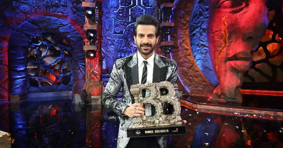 Karanvir Mehra won the trophy of Bigg Boss 18, did the first