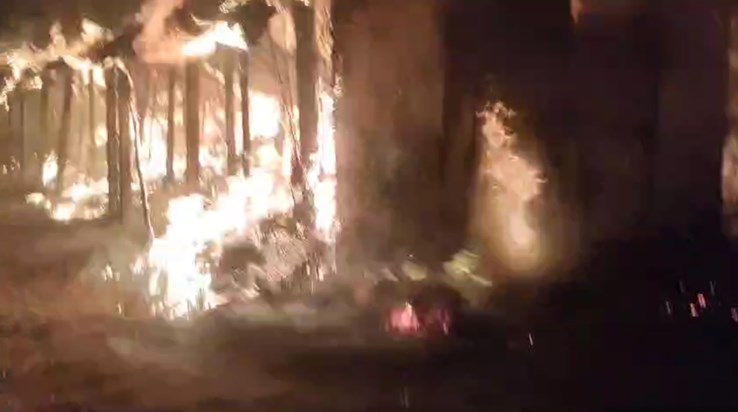 Many houses burnt in fire in Saharsa Many houses burnt in fire in Saharsa