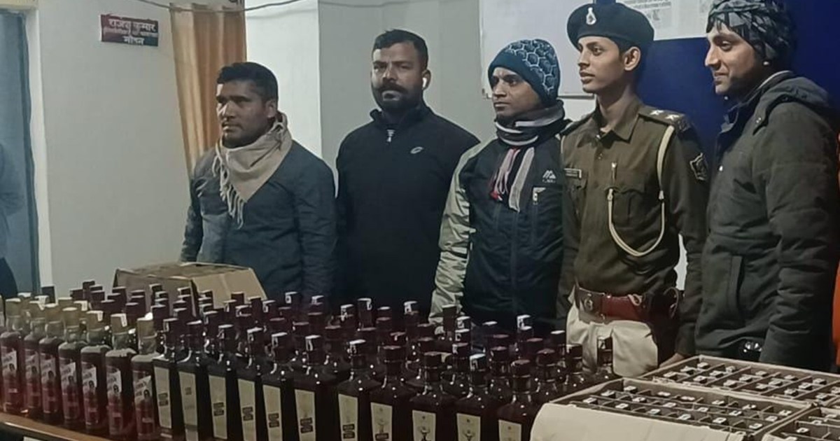 Large quantity of foreign liquor recovered in West Champaran