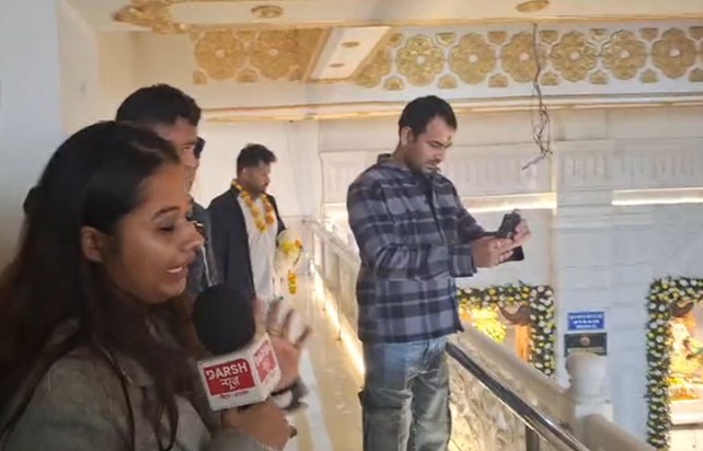 First, he wished his mother a happy birthday, and then Tej P