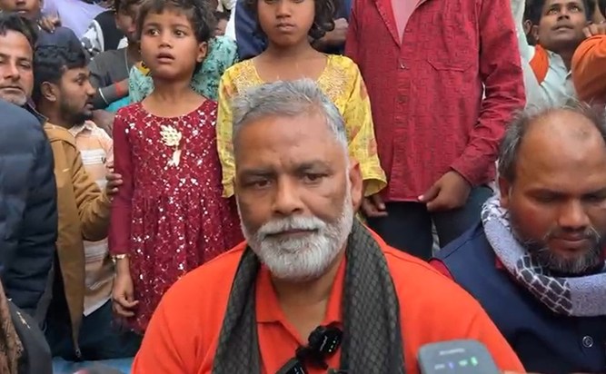A widow was raped; Pappu Yadav met the victim's family and t