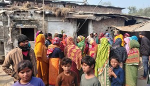 When she refused to give him a beedi the deranged man brutally beat the elderly woman.