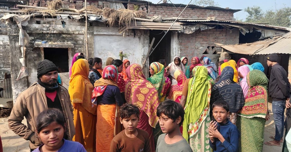 When she refused to give him a beedi the deranged man brutal