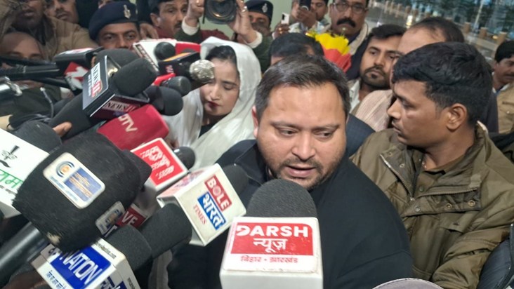 Tejashwi Yadav enters Bihar politics after 40 days, says gov