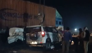 Tragic accident on Bakhtiyarpur four lane late night, two people died