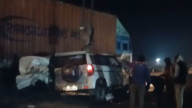 Tragic accident on Bakhtiyarpur four lane late night, two pe