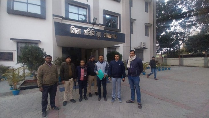 A bribery deal was underway at the regional office, when the