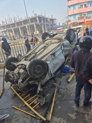 Road accident on Atal Path in Patna, several people injured 