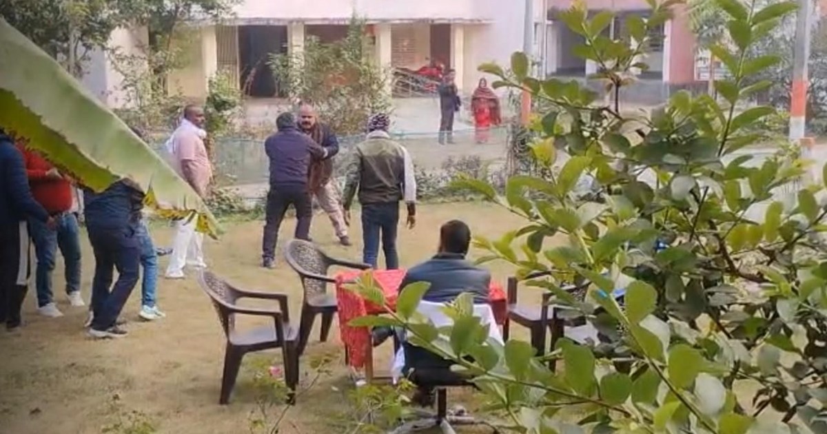 Where development was supposed to be discussed, lathicharge 