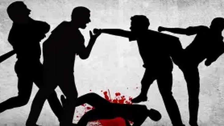 youth was brutally beaten on suspicion of stealing rice.