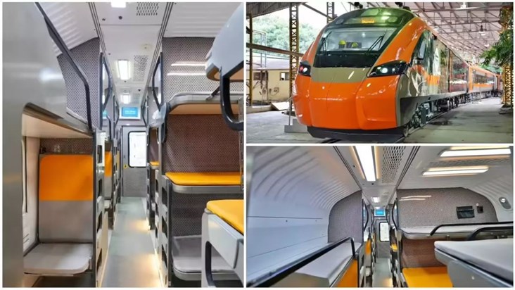 Modi will flag off the Vande Bharat sleeper train, offering 