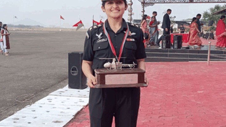 hansja sharma bani rudra helicopter udane wali pehli mahila