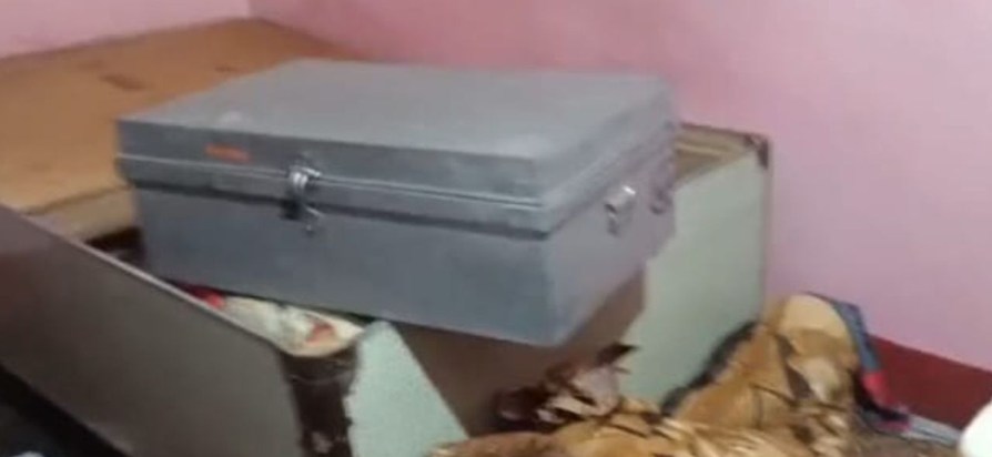 Thieves entered a locked house, and when the owner returned,