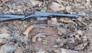 Naxalite secret hideout busted, country-made rifles and live cartridges recovered