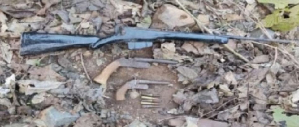 Naxalite secret hideout busted, country-made rifles and live