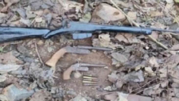 Naxalite secret hideout busted, country-made rifles and live
