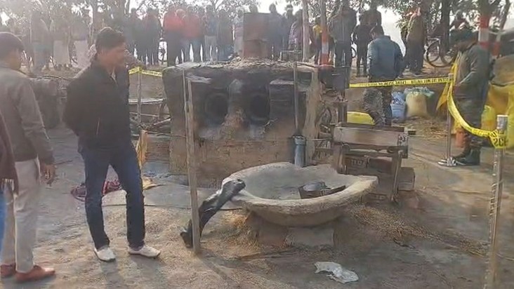 In the cold, the mile tape took his life, the farmer died a 