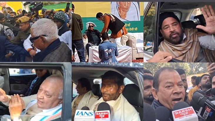 Lalu Yadav, Governor, uncle reached Tej Pratap's feast on Ma