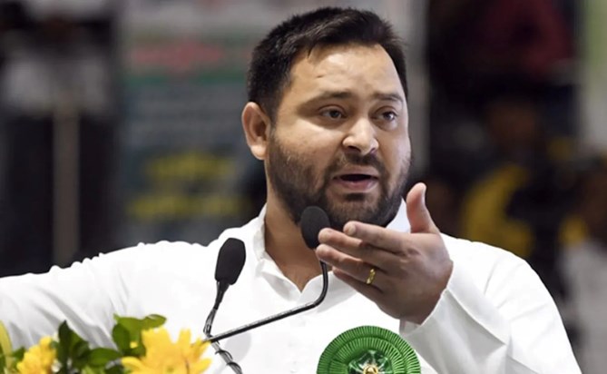 tejashwi yadav on bjp protest
