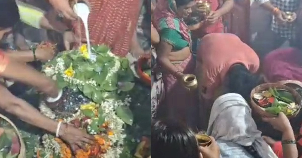 On the first Monday of Sawan, the brightness of Shiva temple