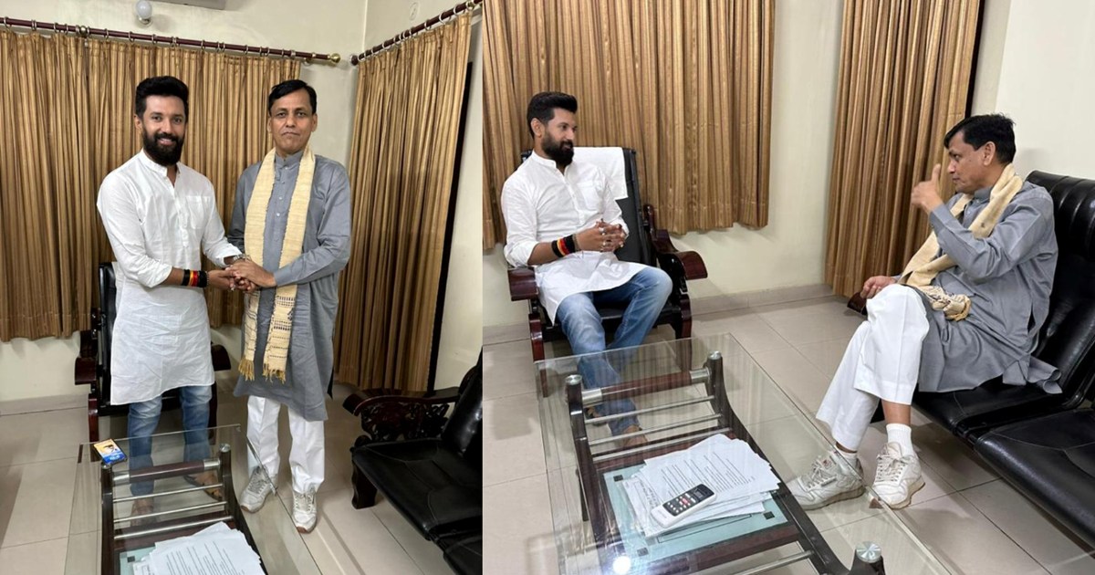 Nityanand Rai came to meet Chirag before the meeting, what w