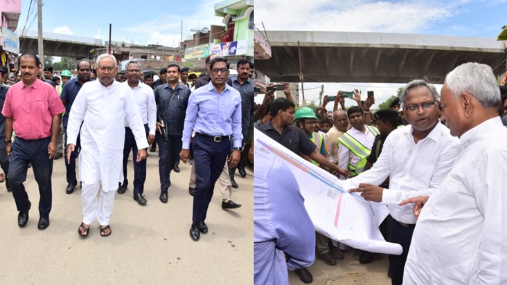 CM Nitish reviewed the progress of Mithapur-Mahuli elevated CM Nitish reviewed the progress of Mithapur-Mahuli elevated