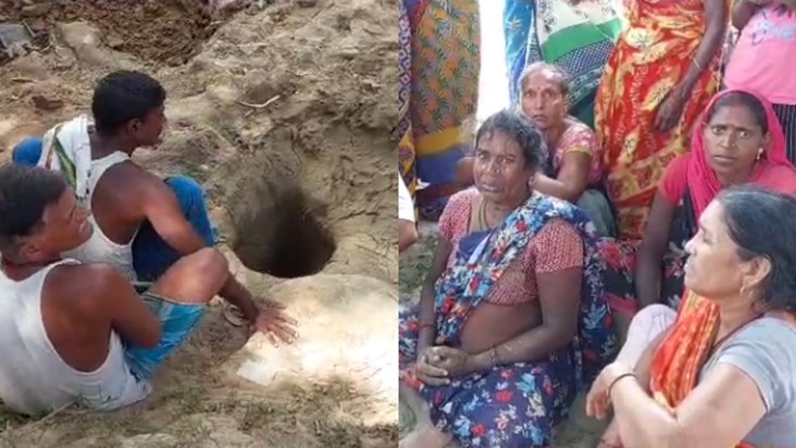  Shubham fell into the borewell while playing