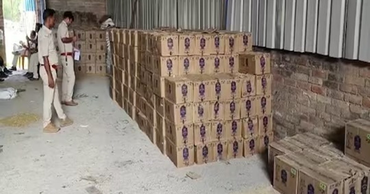 muzaffarpur ahiyapur thana one crore liquour found