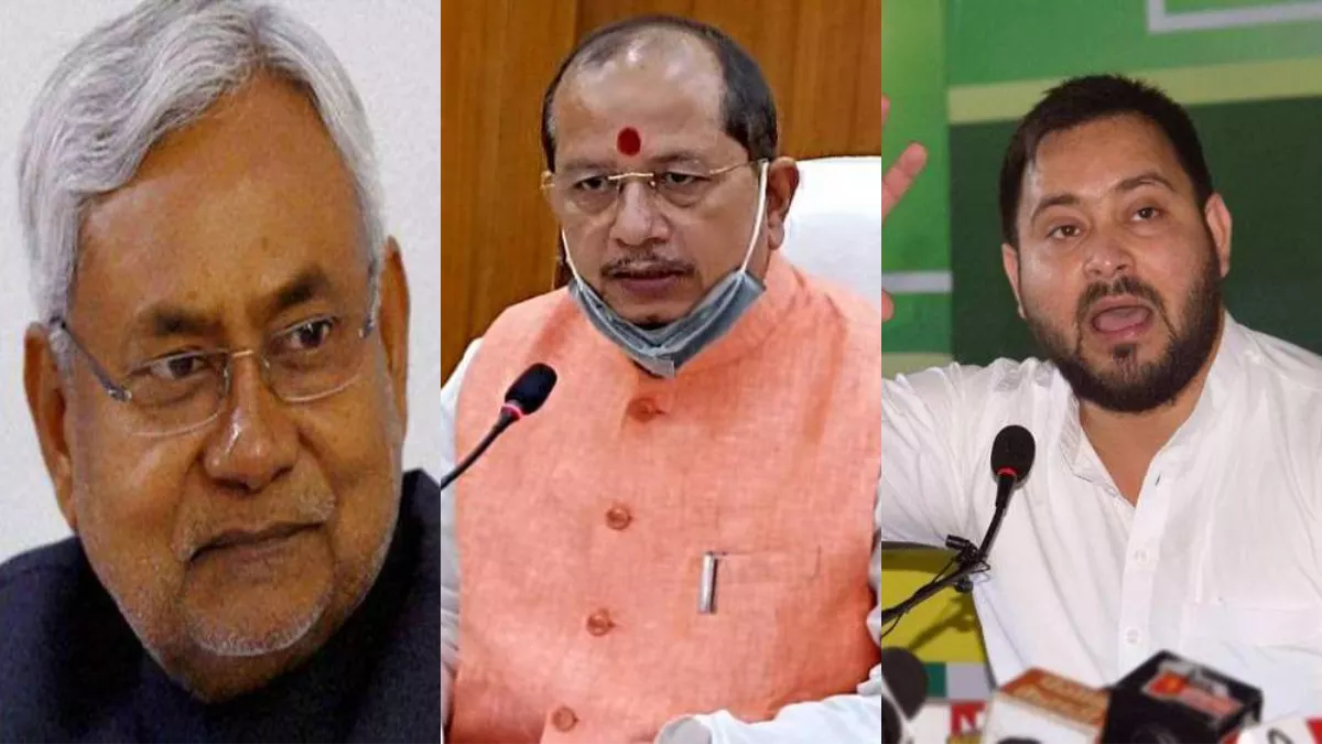 bihar vidhansabha tejashwi vijay sinha conflict