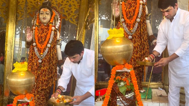 Tej Pratap Yadav seen engrossed in Bhole Baba's devotion