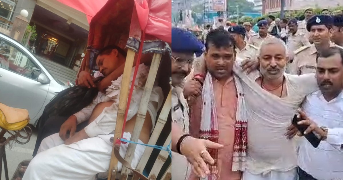 Big allegation of BJP, 'Worker died due to police beating'