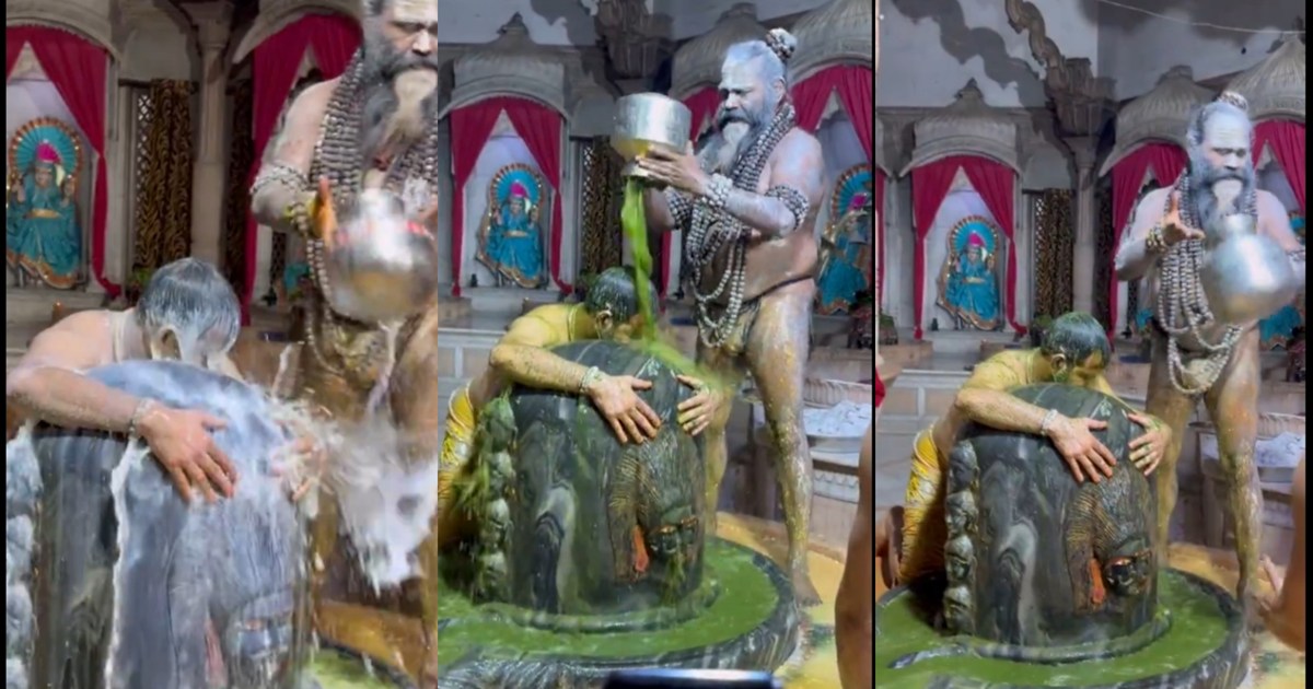 Difficult Rudrabhishek of Lal's son Tej Pratap, video goes v