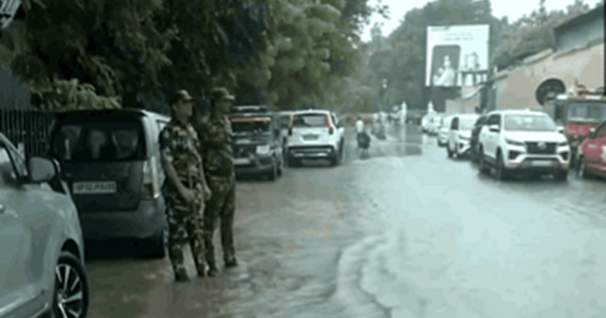 Now waterlogging in UP assembly, CM Yogi had to leave from t