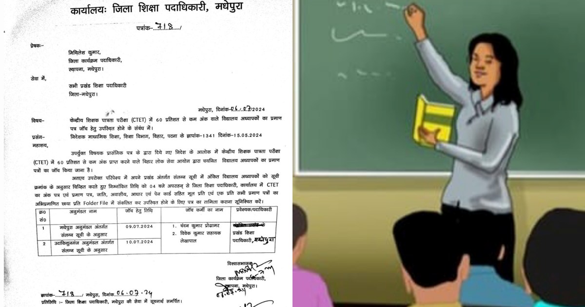 347 Bpsc teachers' jobs in danger in Madhepura