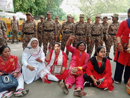 Jharkhand Women's Congress at Jantar Mantar Jharkhand Women's Congress at Jantar Mantar