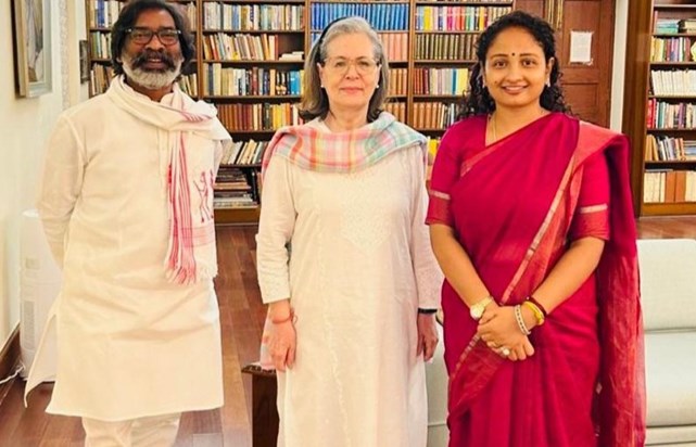 Jharkhand CM Hemant Soren met Sonia Gandhi, know the reason Jharkhand CM Hemant Soren met Sonia Gandhi, know the reason