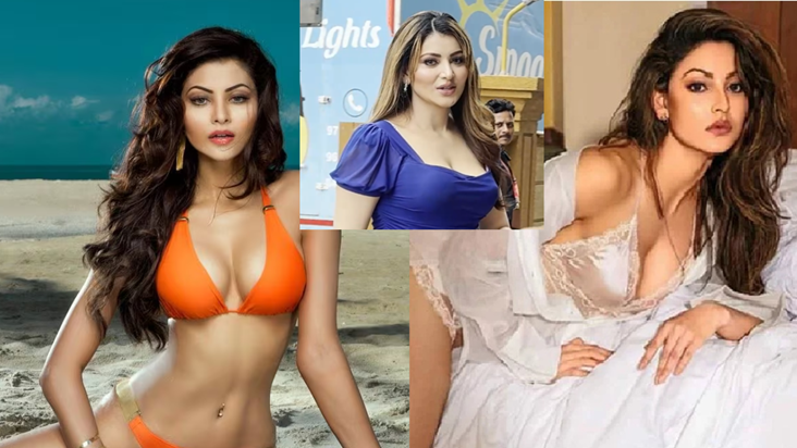Blue Bodycon Dress me Urvashi Rautela ne lagaya Glamour ka t