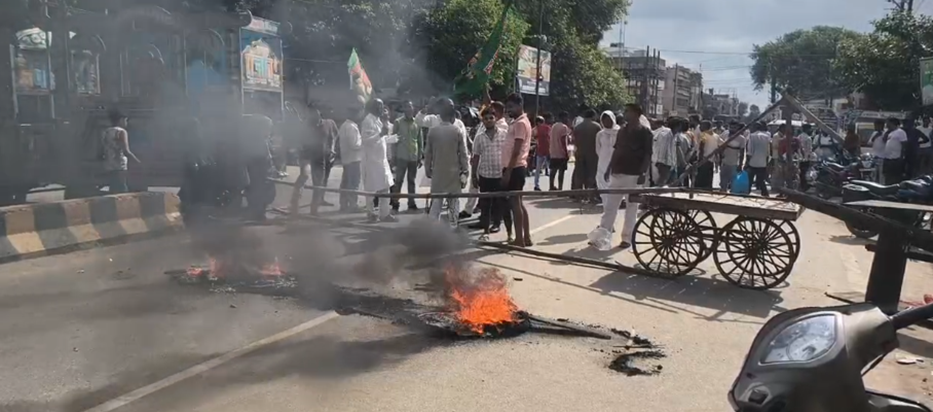 Bihar Band: Matdata punreekshan ke virodh mein Bihar band ka Bihar Band: Matdata punreekshan ke virodh mein Bihar band ka