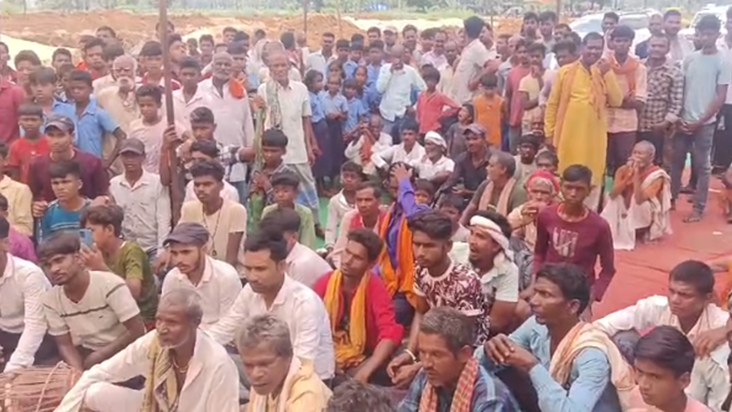 Panchayat sarkar bhavan nirman ko rokne ke liye RJD vidhayak