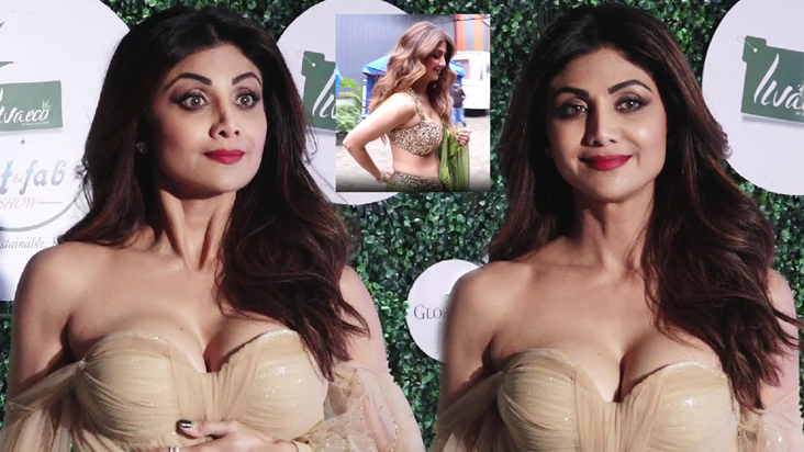 Bollywood: Green color ki designer saree mein Shilpa Shetty 