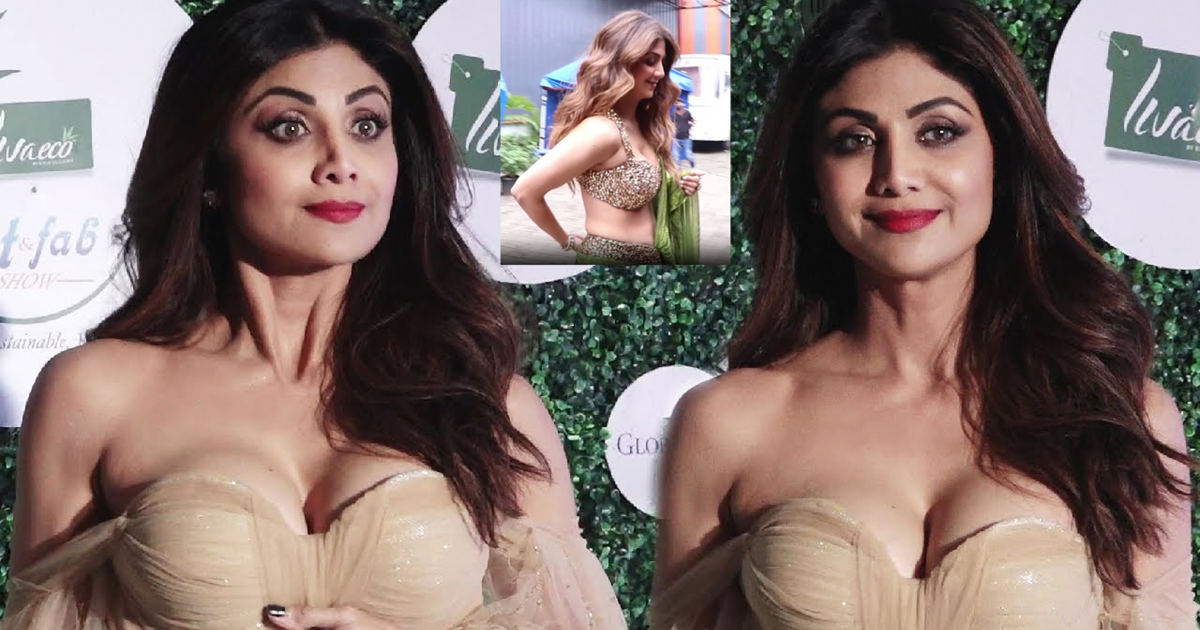 Bollywood: Green color ki designer saree mein Shilpa Shetty 