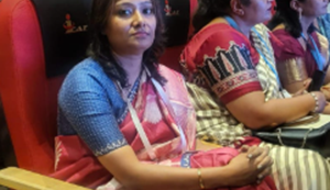 "Bihar ki mayor Garima Devi Sikariya ka anokha sambodhan, '...Raura sabhan ke parnaam kart bani!'...."